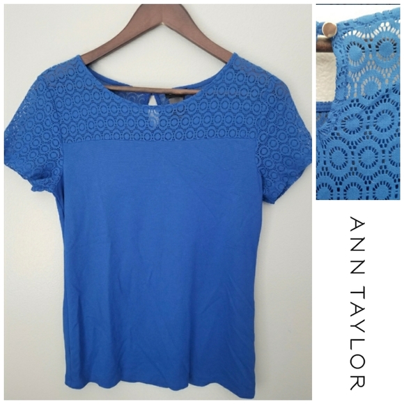Ann Taylor Lacy Top - Picture 1 of 5